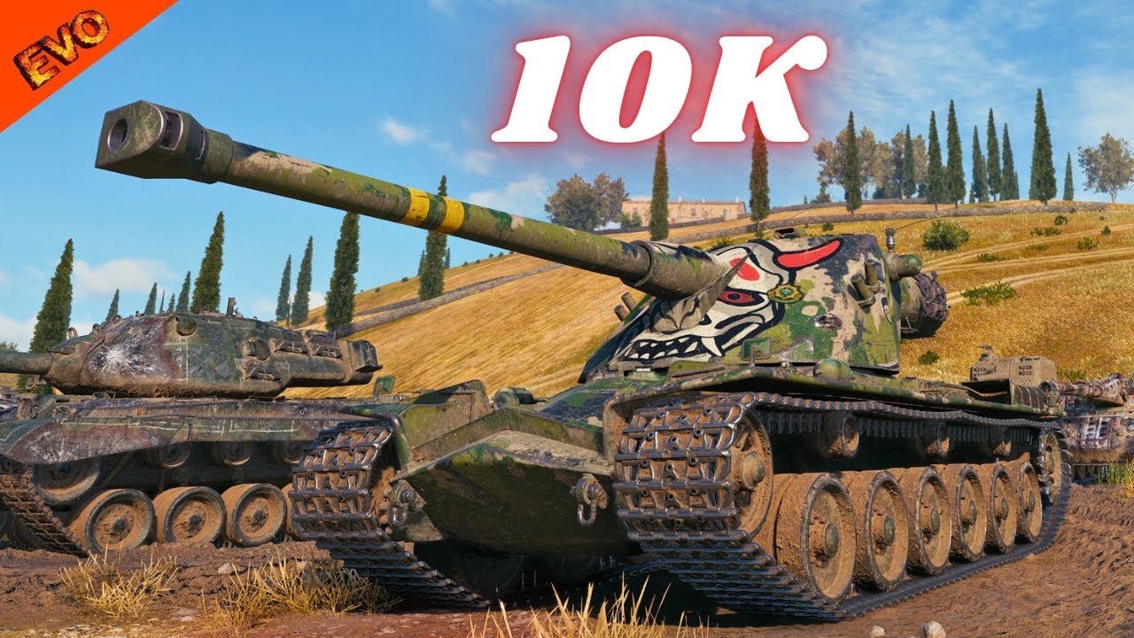 Kranvagn 10K Damage 6 Kills & AMX 50 B  11.5K Damage 6 Kills  WoT Gameplay
