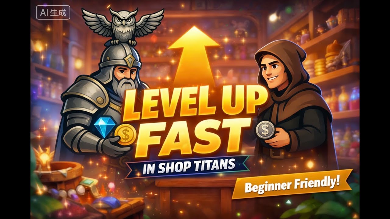 How to Level up faster in shop Titan