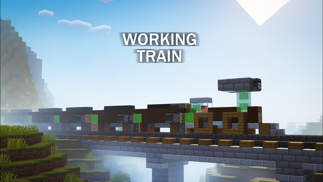 How to make a working train in minecraft java
