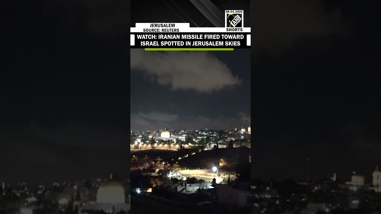 WATCH: Iranian missile fired toward Israel spotted in Jerusalem skies amid escalating Iran war