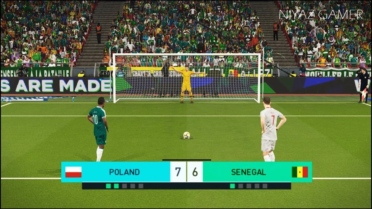 POLAND vs SENEGAL | Penalty Shootout | PES 2018 Gameplay PC