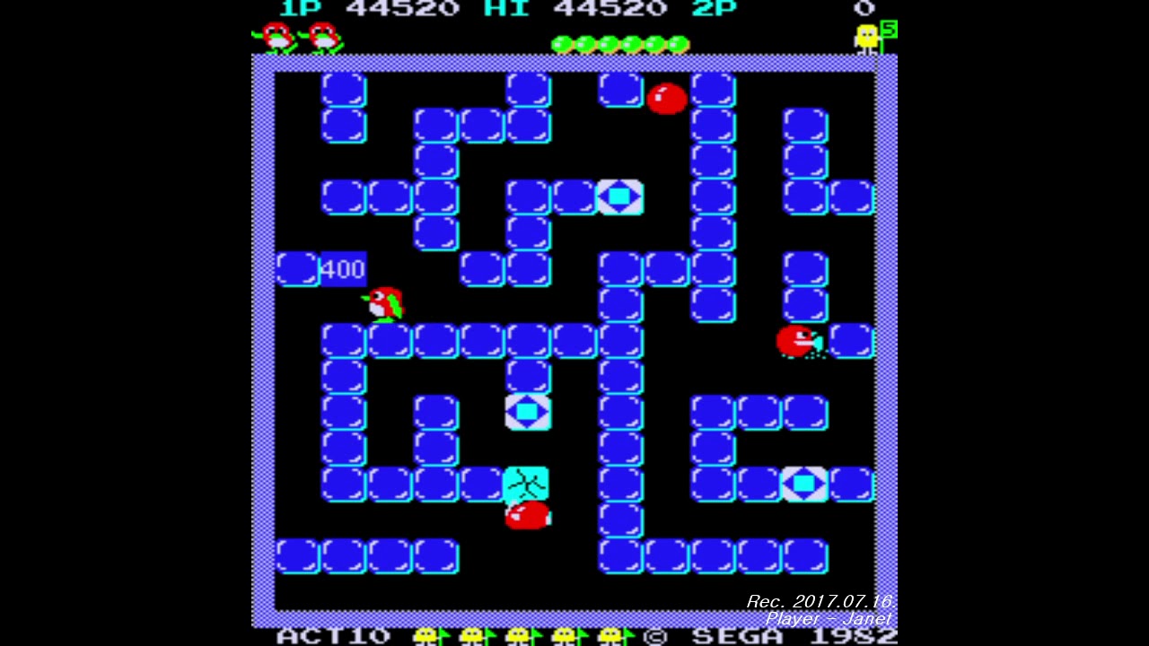Pengo (ARCADE) - 1CC / 1 Loop (~Act. 16)
