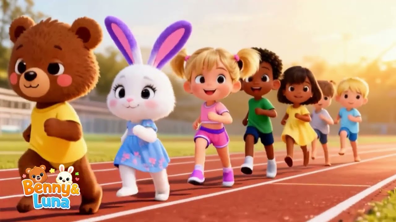 Benny & Luna Sports Day 🏀⚽ | Fun Kids Song 🎵