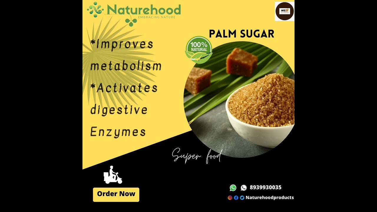 Pure palm jaggery , candy and sugar