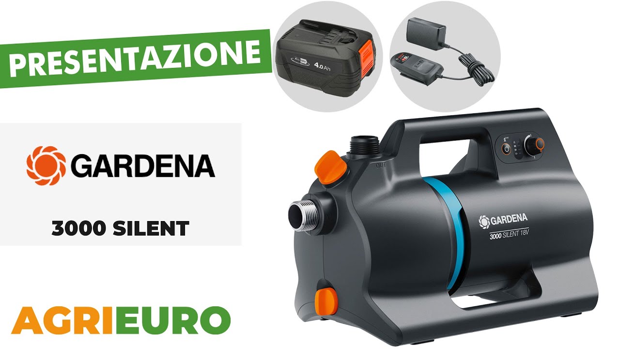 Gardena 3000 Silent 18V P4A - Pompa autoadescante - Presentazione