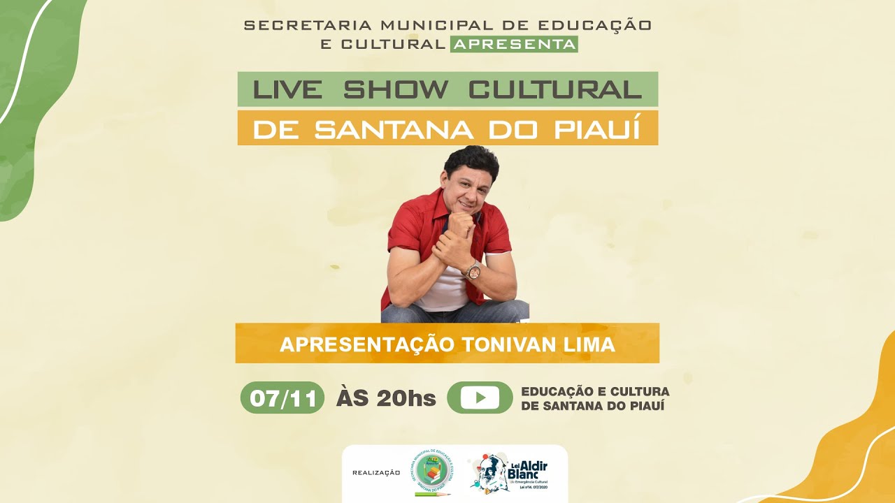 Tonivan Lima | Live Show Cultural Santana do Piauí | Lei Aldir Blanc