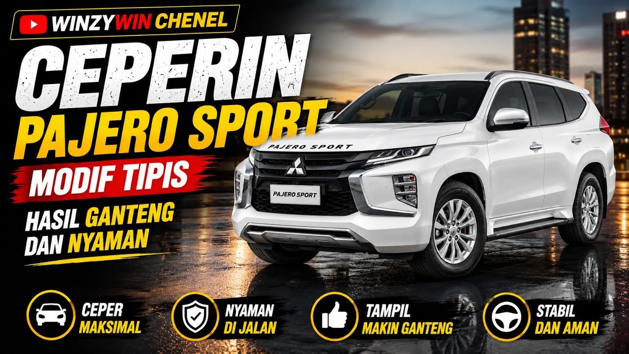 PAJERO SPORT CEPER HARIAN NYAMAN ANTI RESIKO | LOWERING KIT SEMI CEPER HSR WHEEL 
