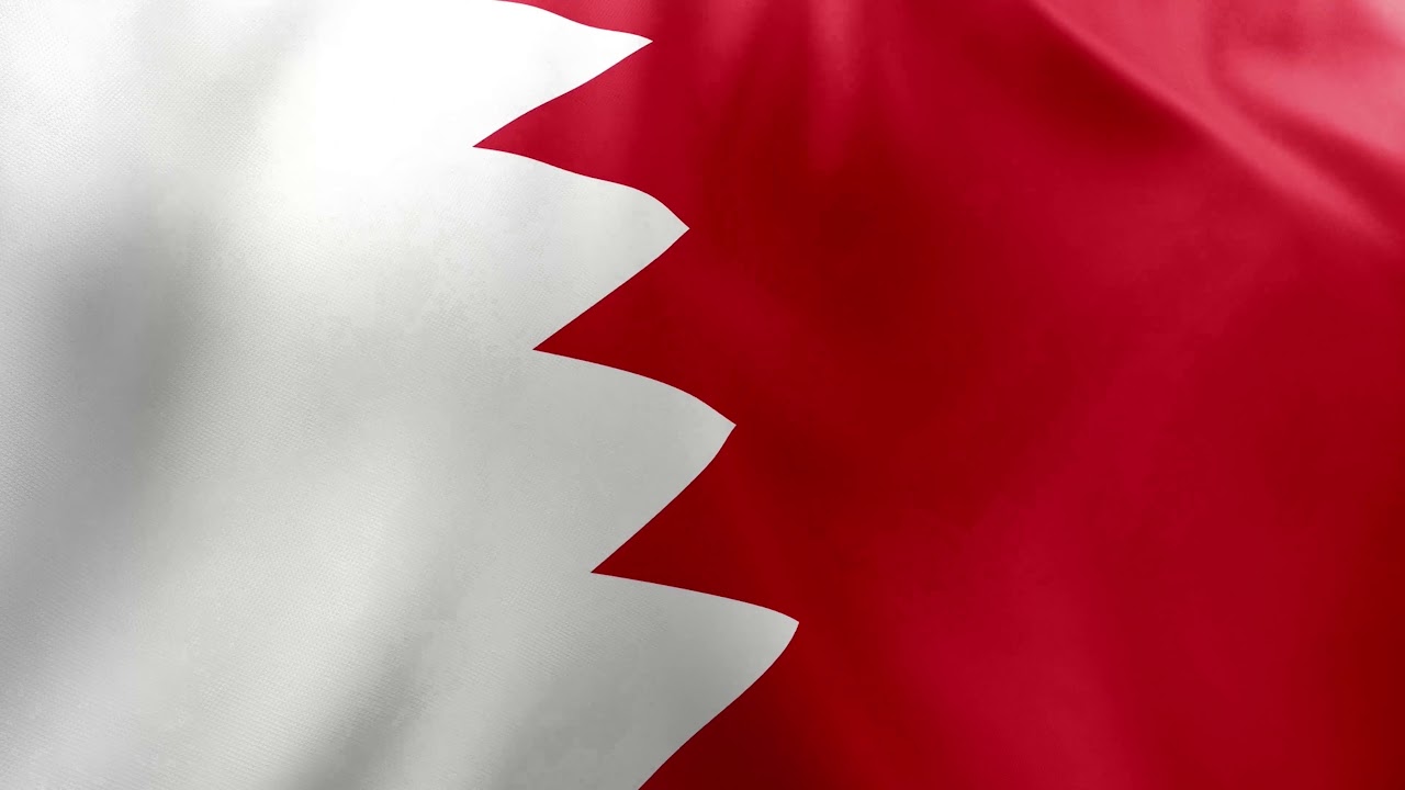 Bahrain Flag | علم البحرين | eulim albahrayn | 4K Bahrain Flag -National Flag Video background loop