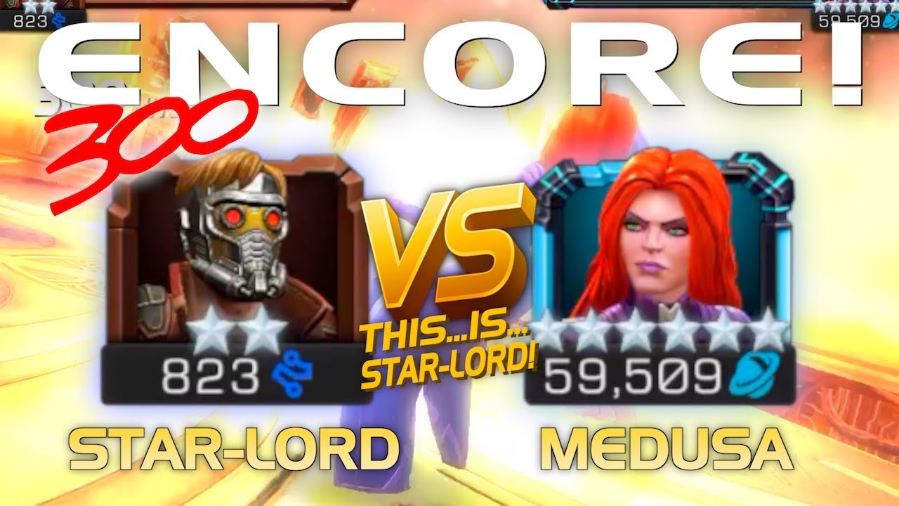 Encore: 2* Star-Lord vs. 6* Medusa (300 Edition) w/ Tactician-o-meter | Marvel Contest of Champions