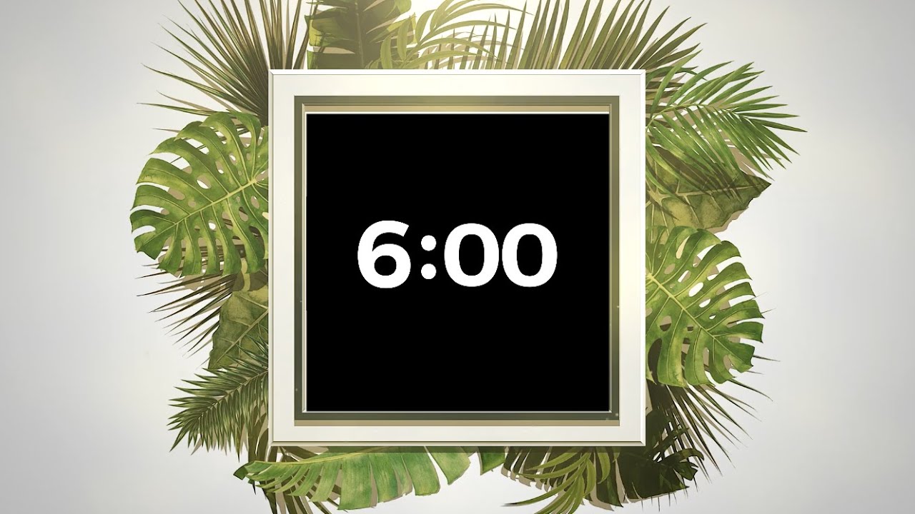 6 Minute Timer with Upbeat Music