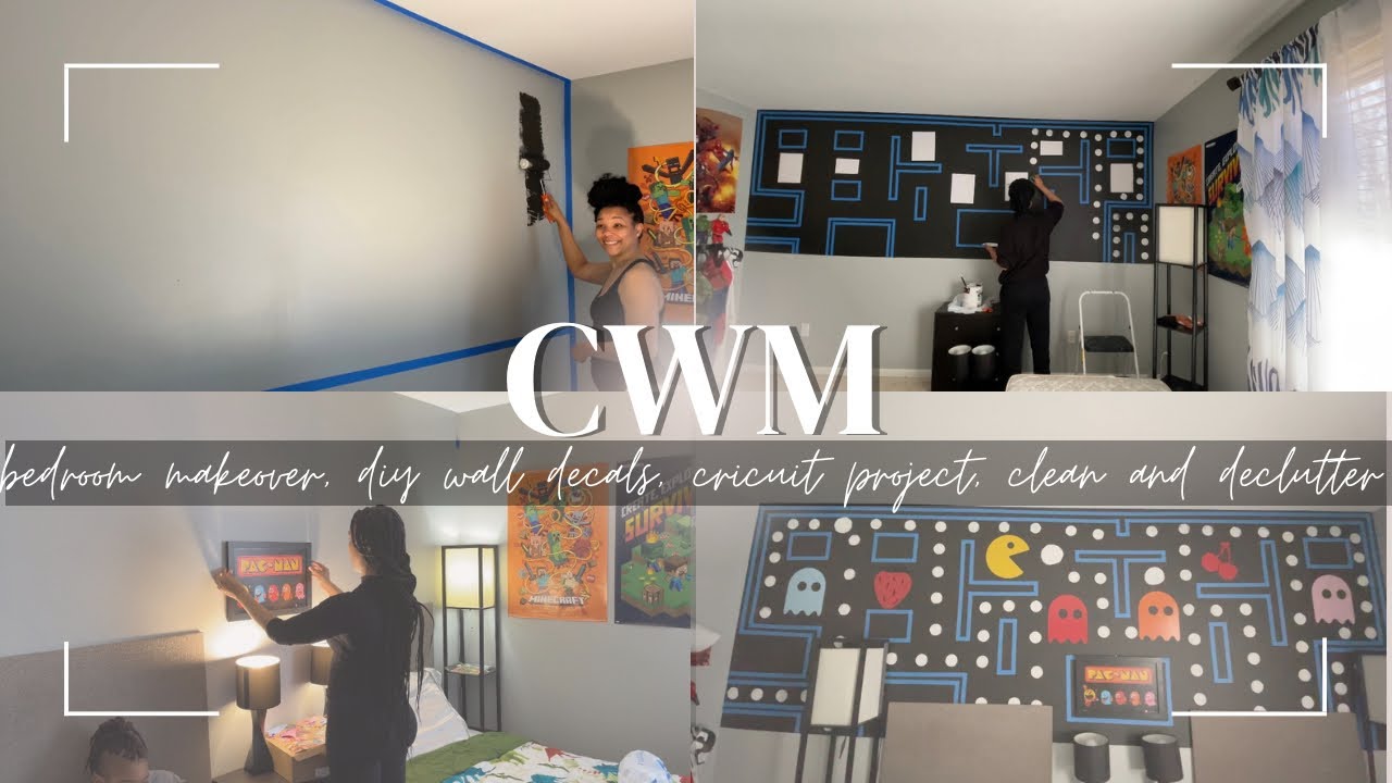 *NEW* EXTREME CLEAN ORGANIZE & DECORATE WITH ME | KIDS BEDROOM MAKEOVER | PACMAN THEME BEDROOM