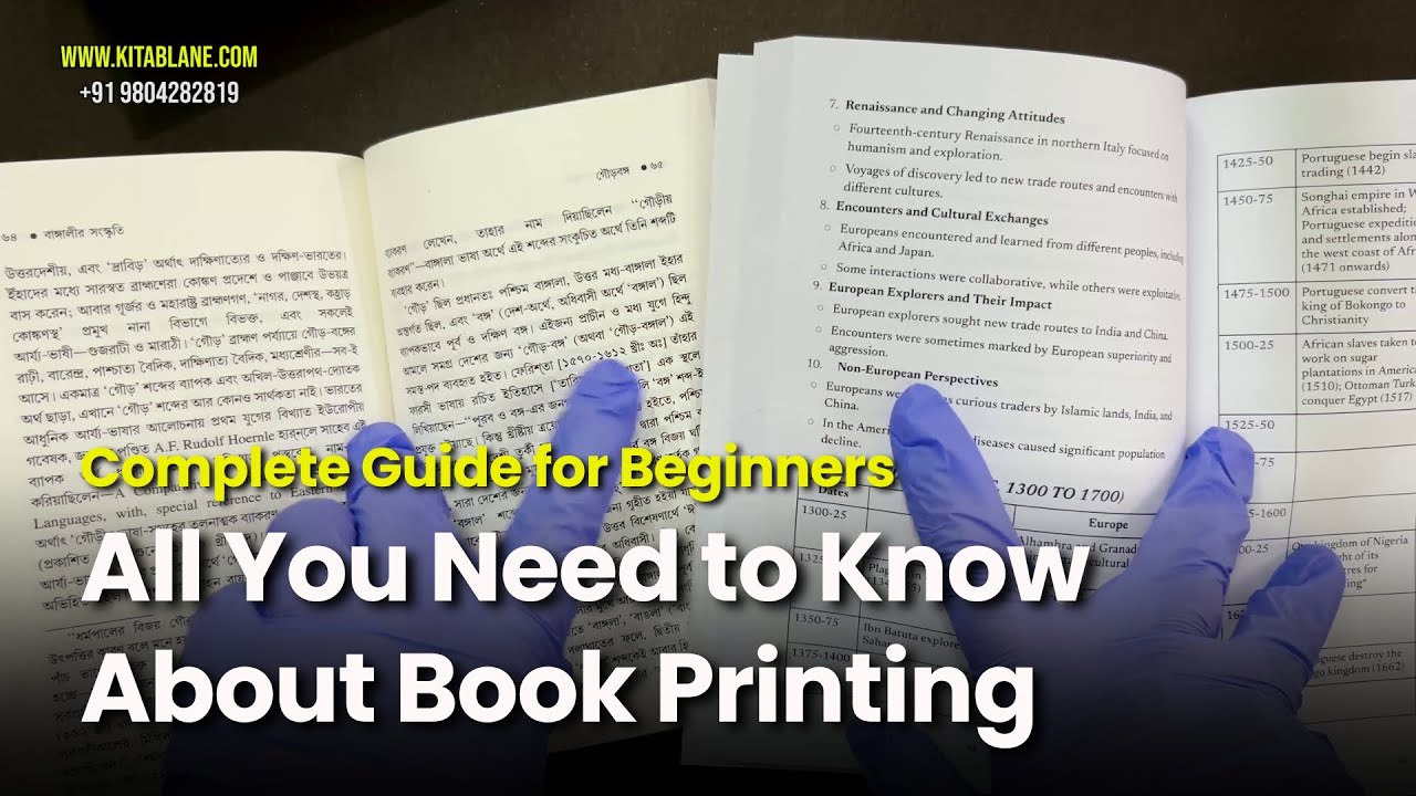 Complete Guide to Book Printing | Types of Book Binding, Paper, Sizes & Packaging - Print on Demand