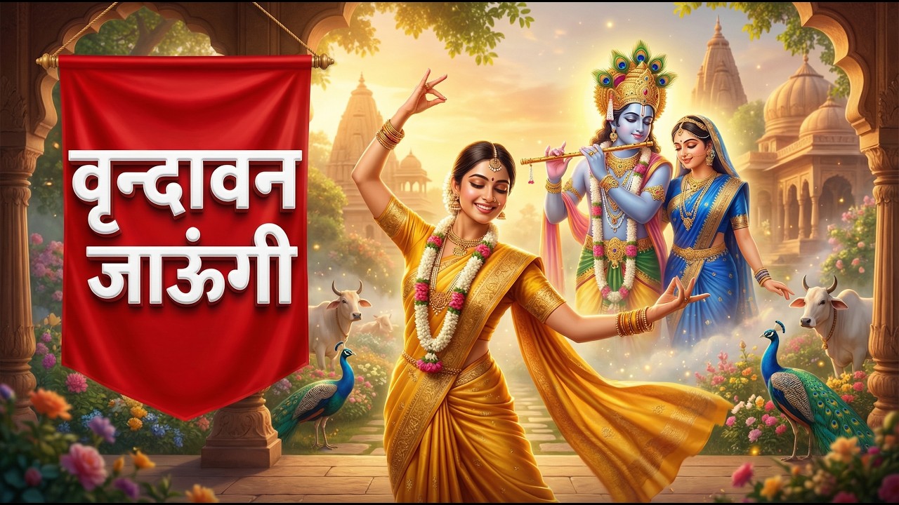Vrindavan Jaungi !! वृन्दावन जाउंगी !! मेरे उठे विरह में पीर !! Krishna Bhajan 2025 | #radharani