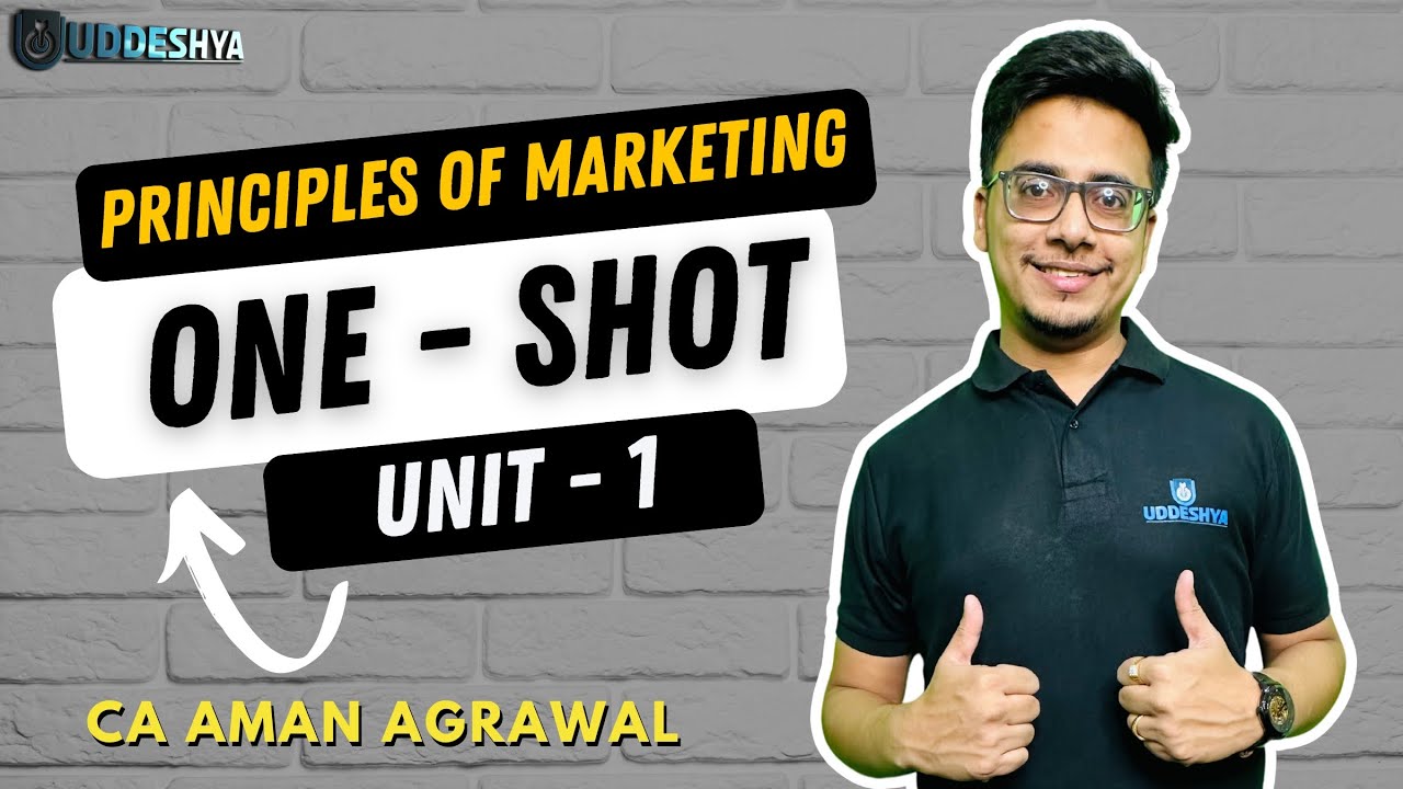 PRINCIPLES OF MARKETING | ONE - SHOT | UNIT - 1 | B.COM | Odisha
