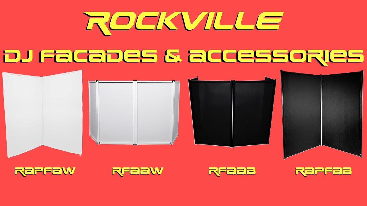 SETUP Rockville DJ Facade & Accessories (RFAAW | RFAAB | RAPFAW | RAPFAB | RSCFAW | RSCFAB)