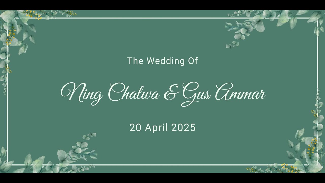 🔴 PERNIKAHAN NING CHALWA & GUS AMMAR  ||  20 April 2025  ||  PP. BUQ DEMAK MANTU