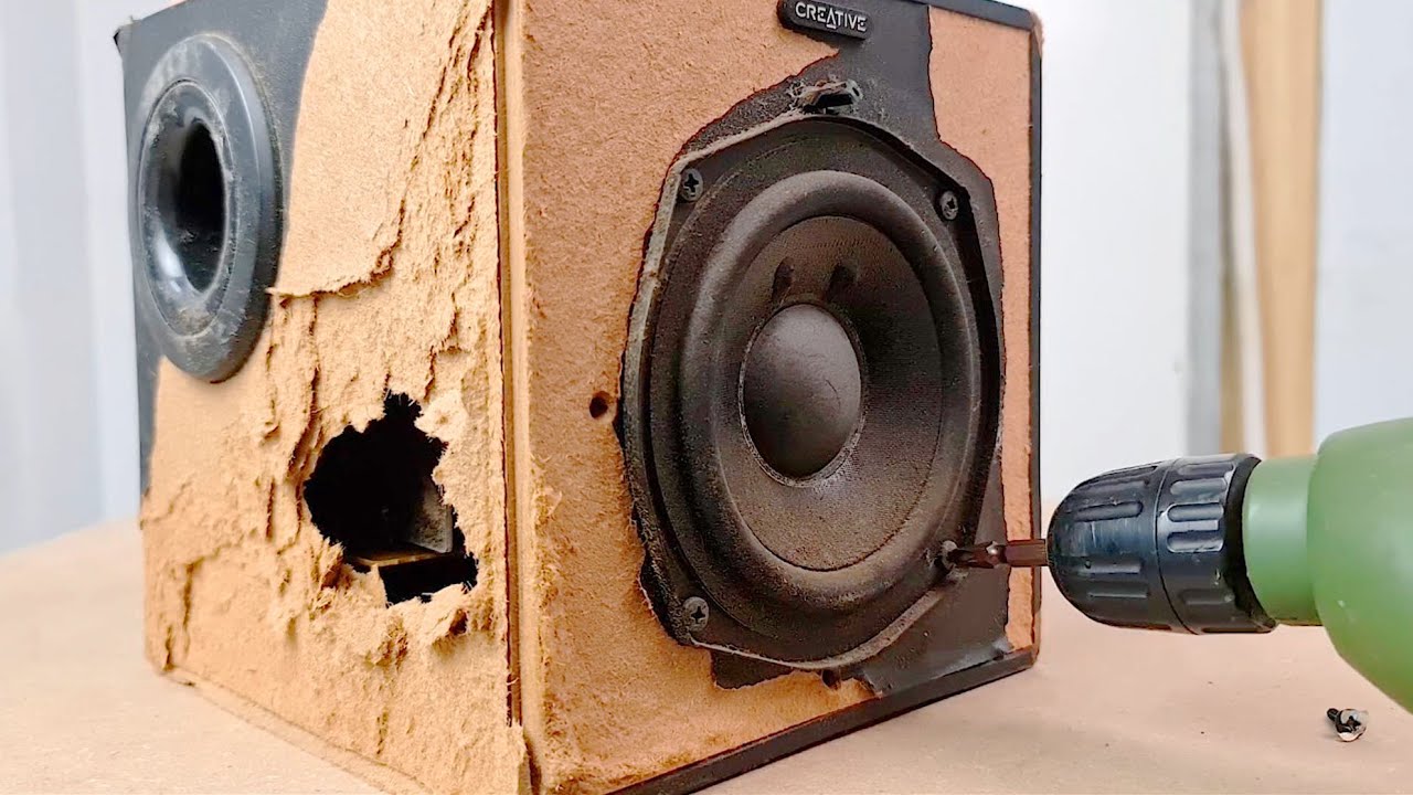 Restoring antique speakers