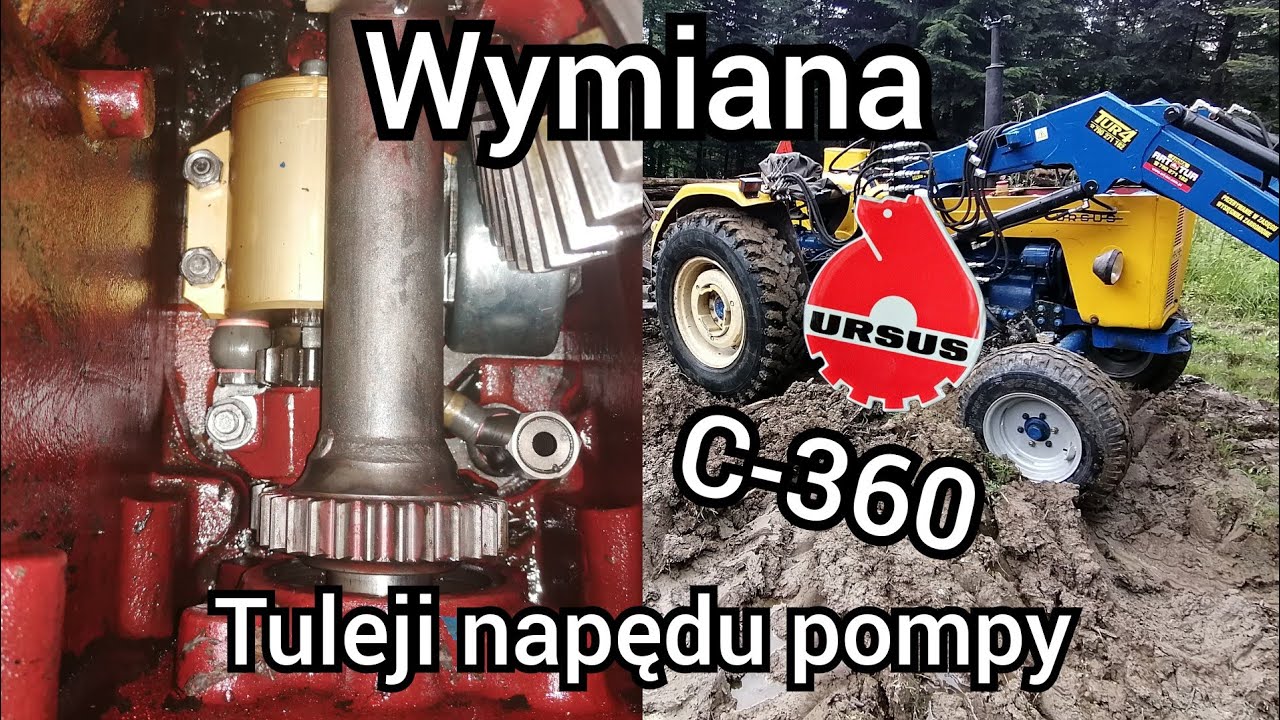 Wymiana tuleji napędu pompy i wałka WOM /URSUS C-360/⭐2020⭐