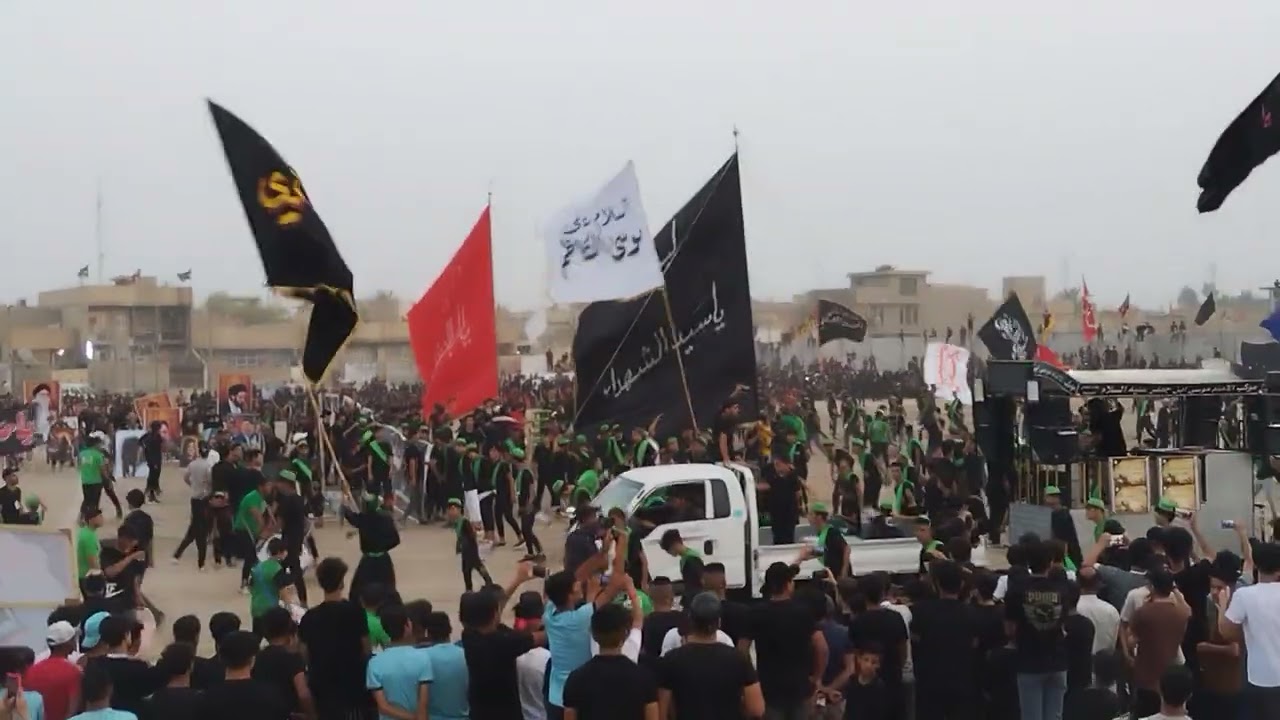 (هيئه موكب الامام موسى بن جعفر ع)  الحسينية المعامل استعراض المعامل المركزي#لايك #شتراك (موكب مرعب)