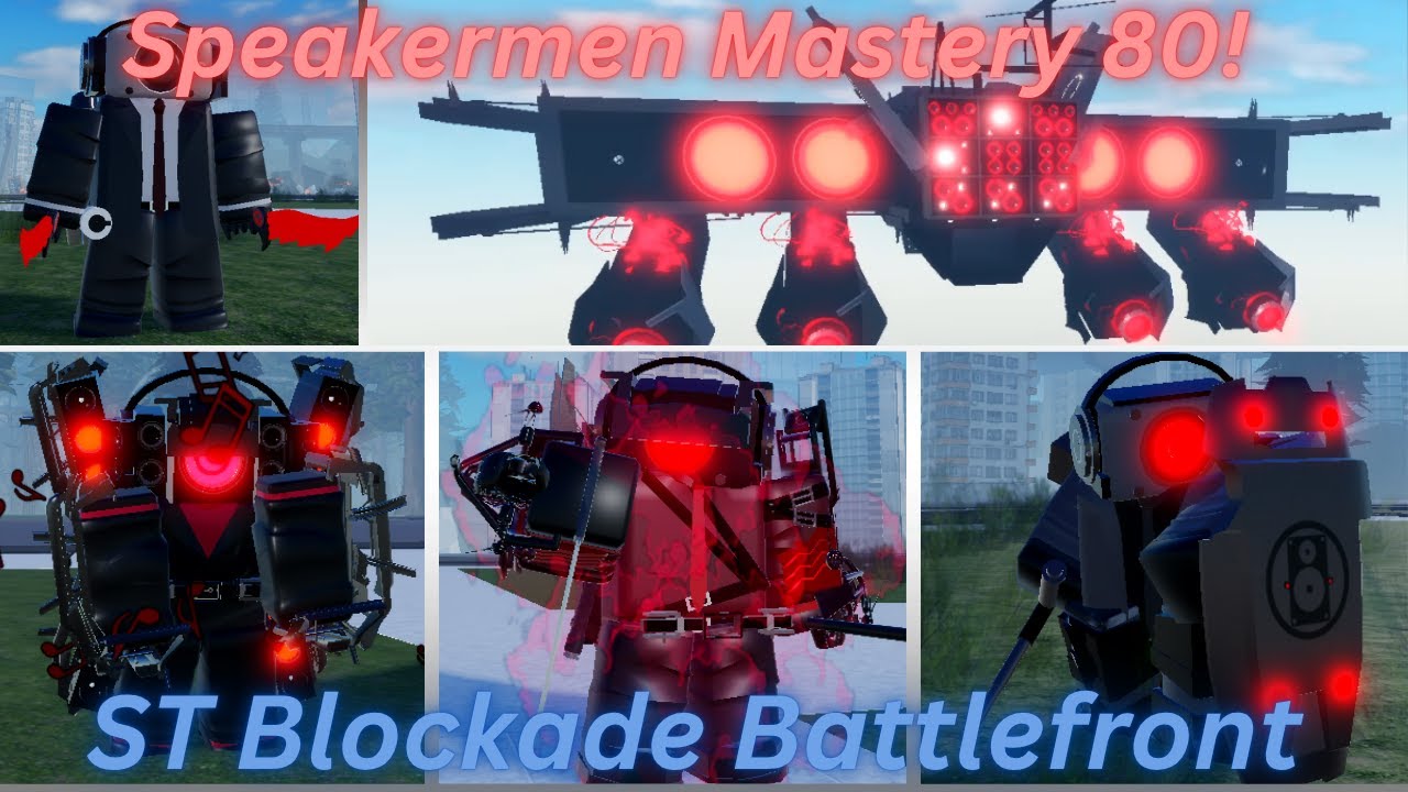 All Speakermen Mastery 80 Perks! on ST Blockade