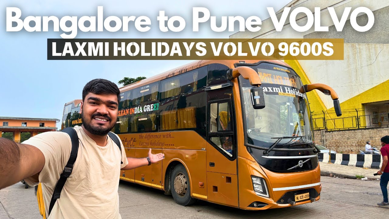 Bangalore to Pune by Volvo 9600 Sleeper 🚌 | Laxmi Holidays Multi-Axle Luxury Bus Vlog!