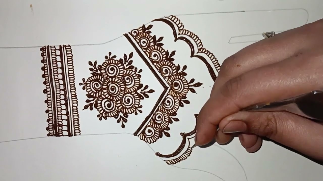 Beggingers ke liye simple mehndi design/mehndiartbyilma/ full video / #mehndi #trendingvideo 
