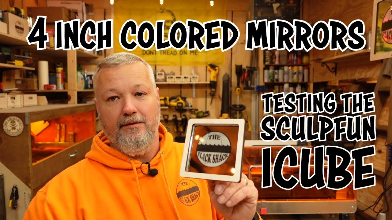 4 inch colored mirrors- Testing the Sculpfun ICube