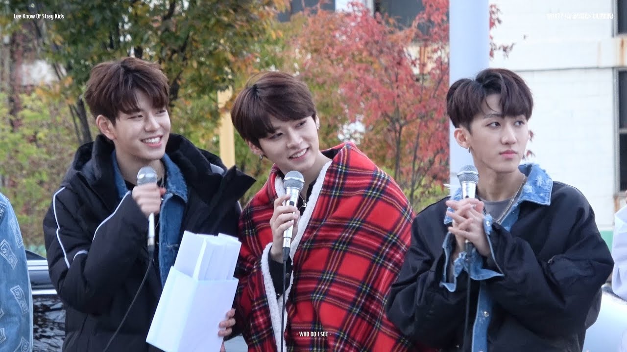 181027 스트레이 키즈 Stray Kids 쇼!음악중심 미니팬미팅 / Q&A + 끝인사 (리노 LeeKnow focus) [4K]