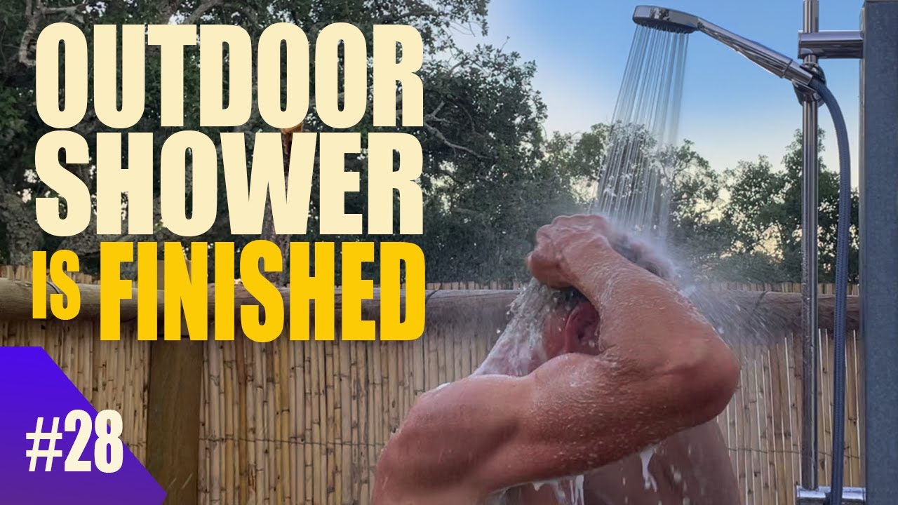 Hot Water Outdoor Shower With a View of the Algarve hills #28