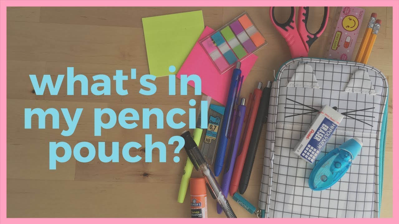 What's in my pencil pouch/case | Pack with me