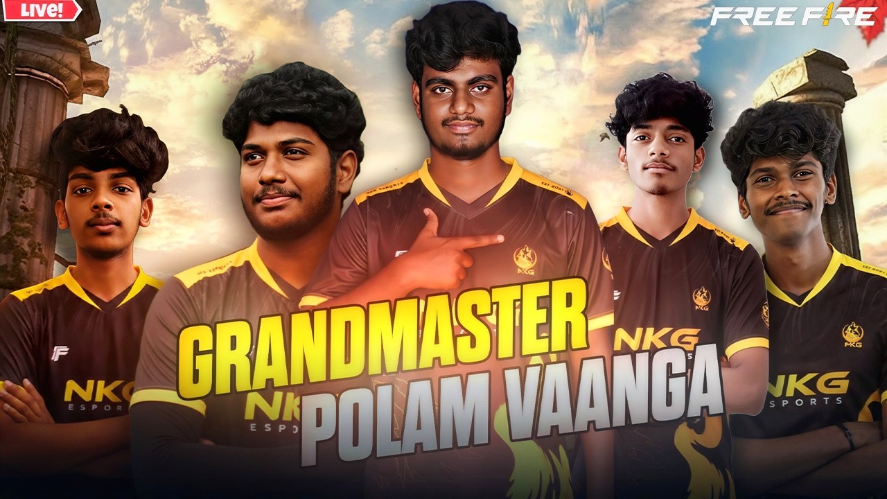 Region Top 1 Grandmaster Pushing🔥 | Free Fire Max Live | GRANDMASTER RANK PUSH #narikoottam #fftamil