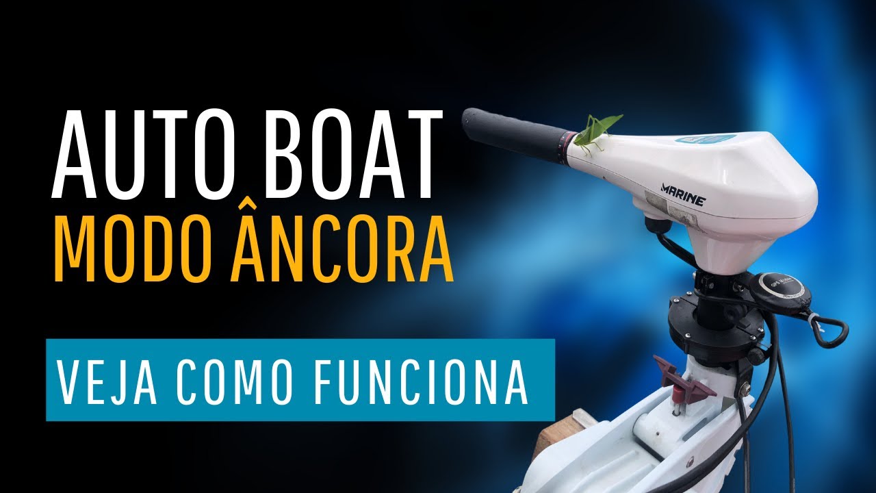 Auto boat com GPS (modo âncora e norte) com motor elétrico Phanton 54lbs