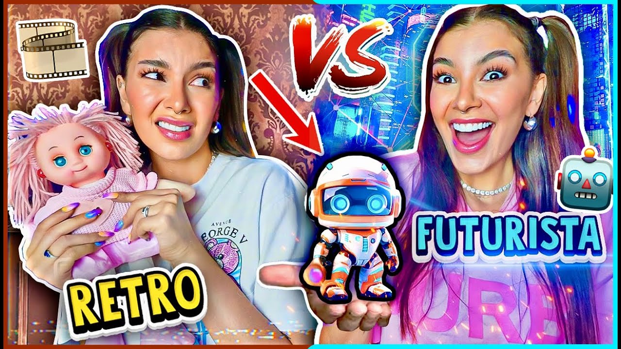 COMPRÉ JUGUETES del FUTURO!! 🤖 vs. JUGUETES RETRO - La EVOLUCIÓN de los JUGUETES 🧸 - Lulu99