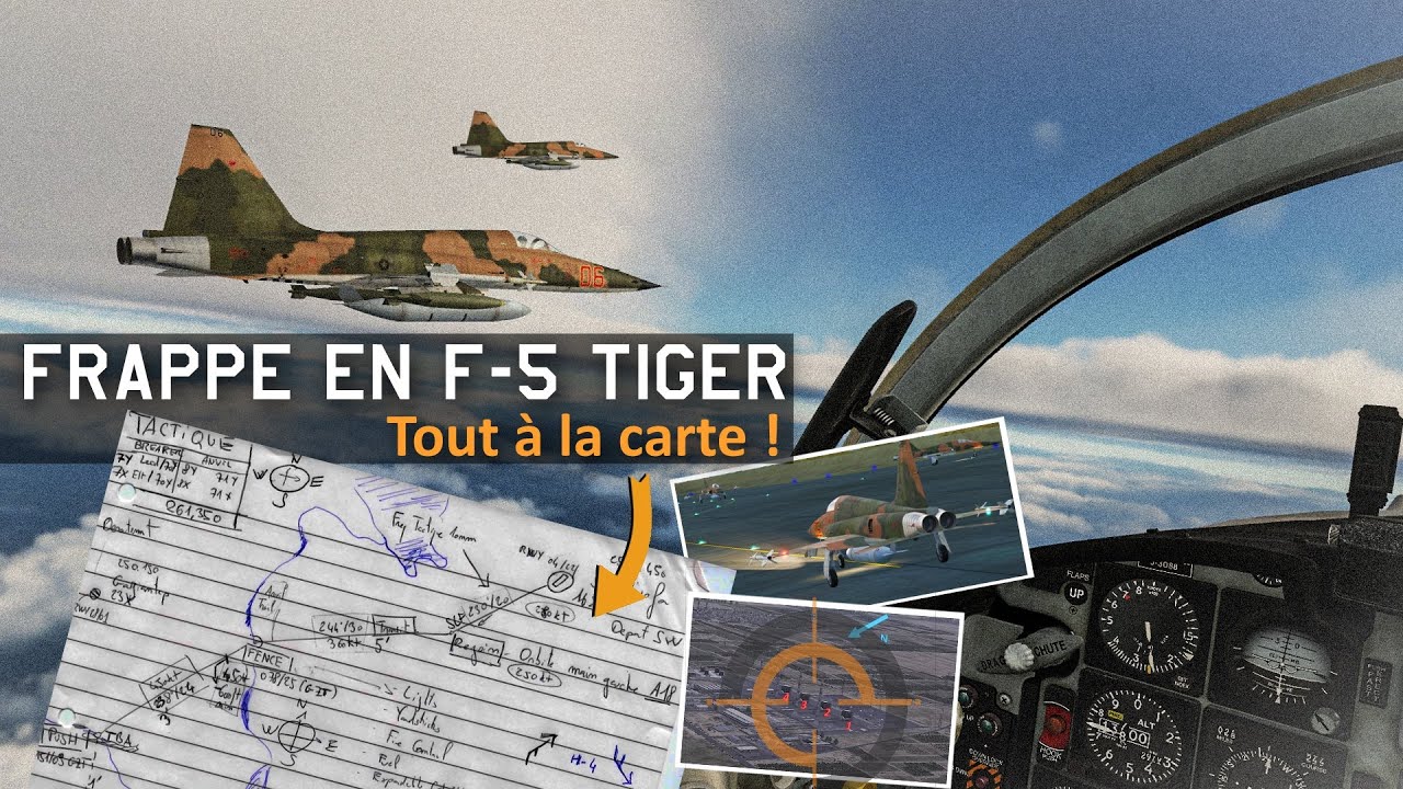 F-5 Tiger en Syrie - Frappe de précision en VFR et au TACAN à 100nm !