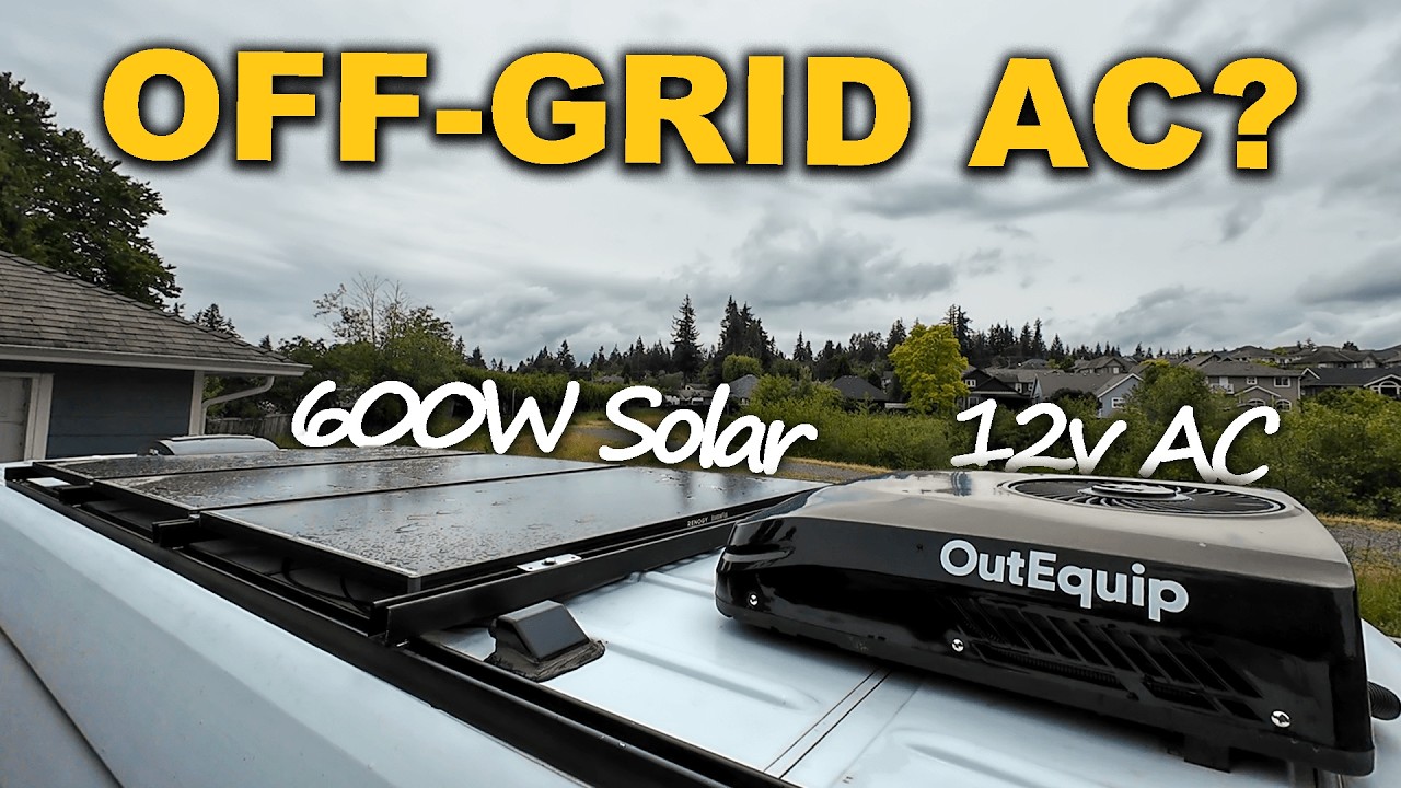 The Ultimate Off Grid Cooling Setup 600W Solar vs 12V OutEquipPro AC