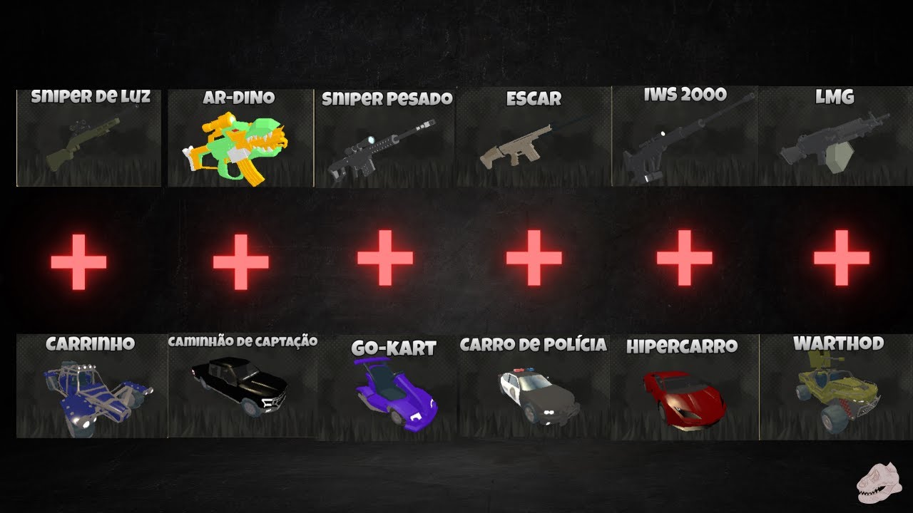 Usando combinações de carros e armas em primal pursuit.