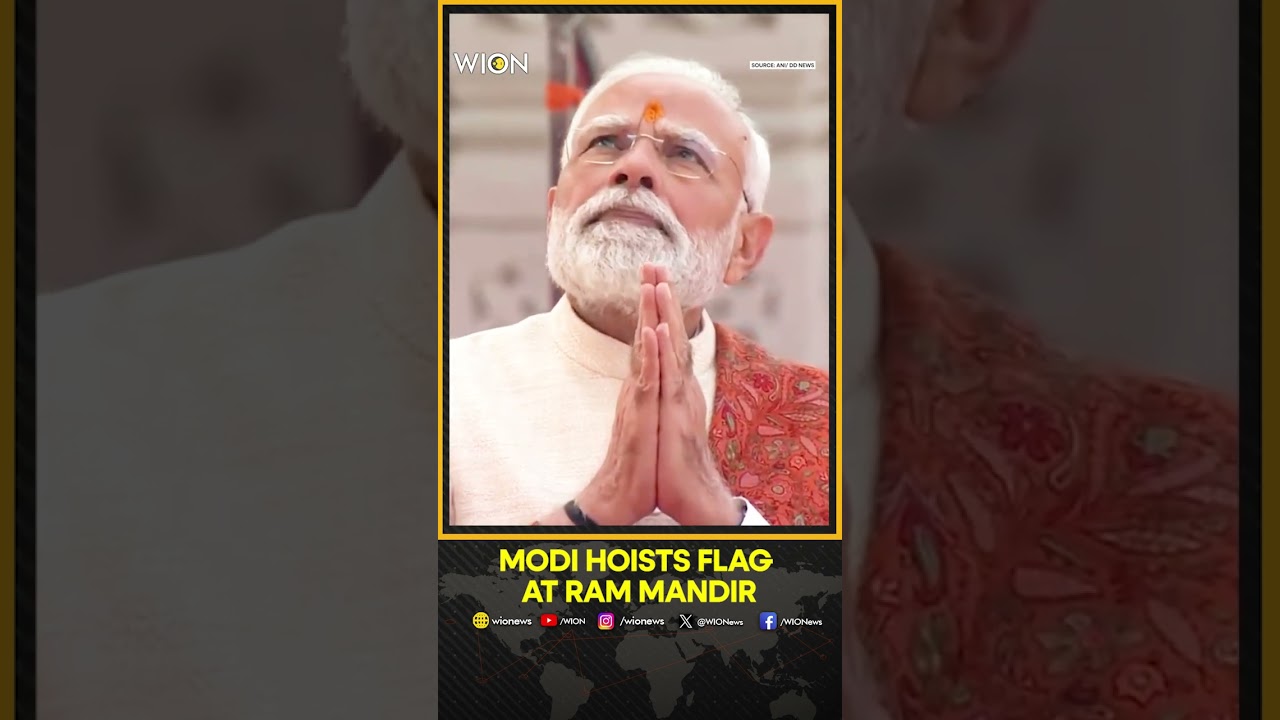 Ayodhya Dhwajarohan Ceremony: PM Modi Hoists Saffron Flag at Ram Mandir, Marking Historic Completion