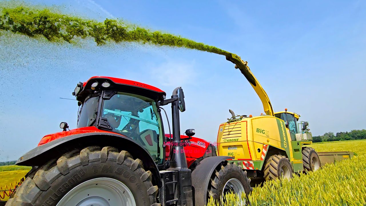 Case New IH 260 AFS CVX Drive mit OPTUM 270 Puma & Claas Cargo & Joskin & Big X 700 bei GPS