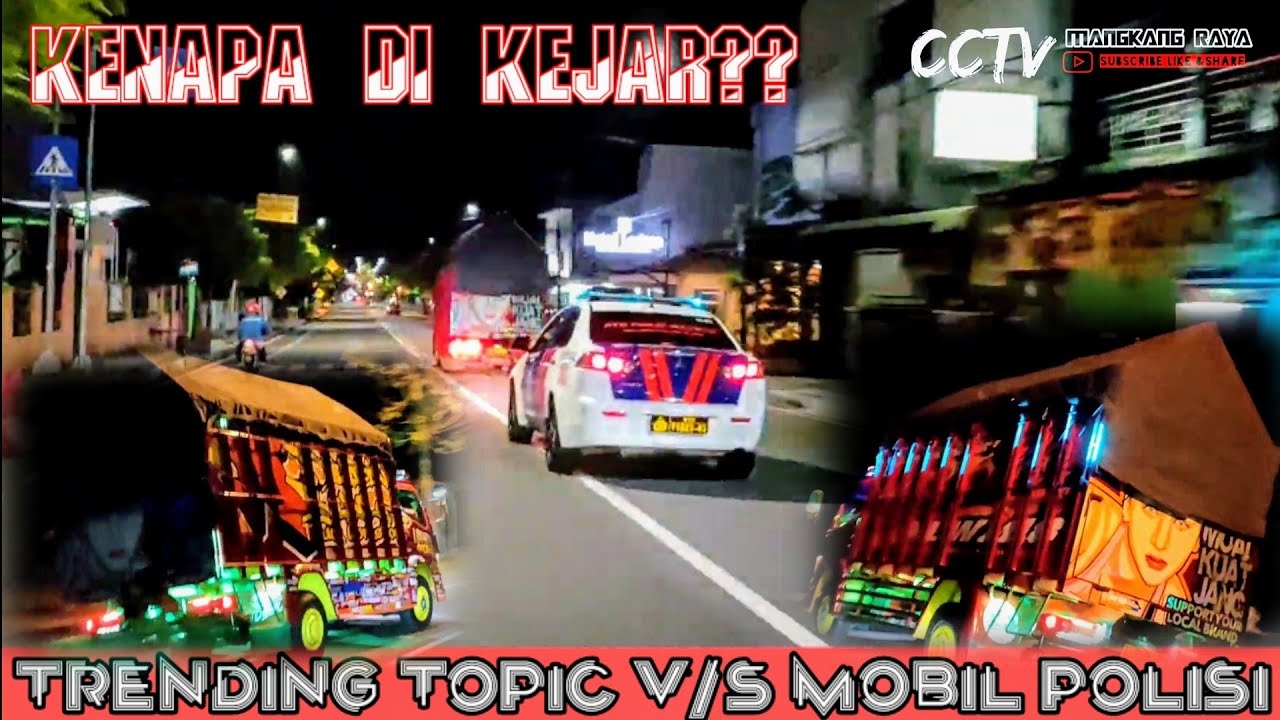 VIRALL !!! truk ini dikejar sama mobil polisi // Truck mbois trending topic