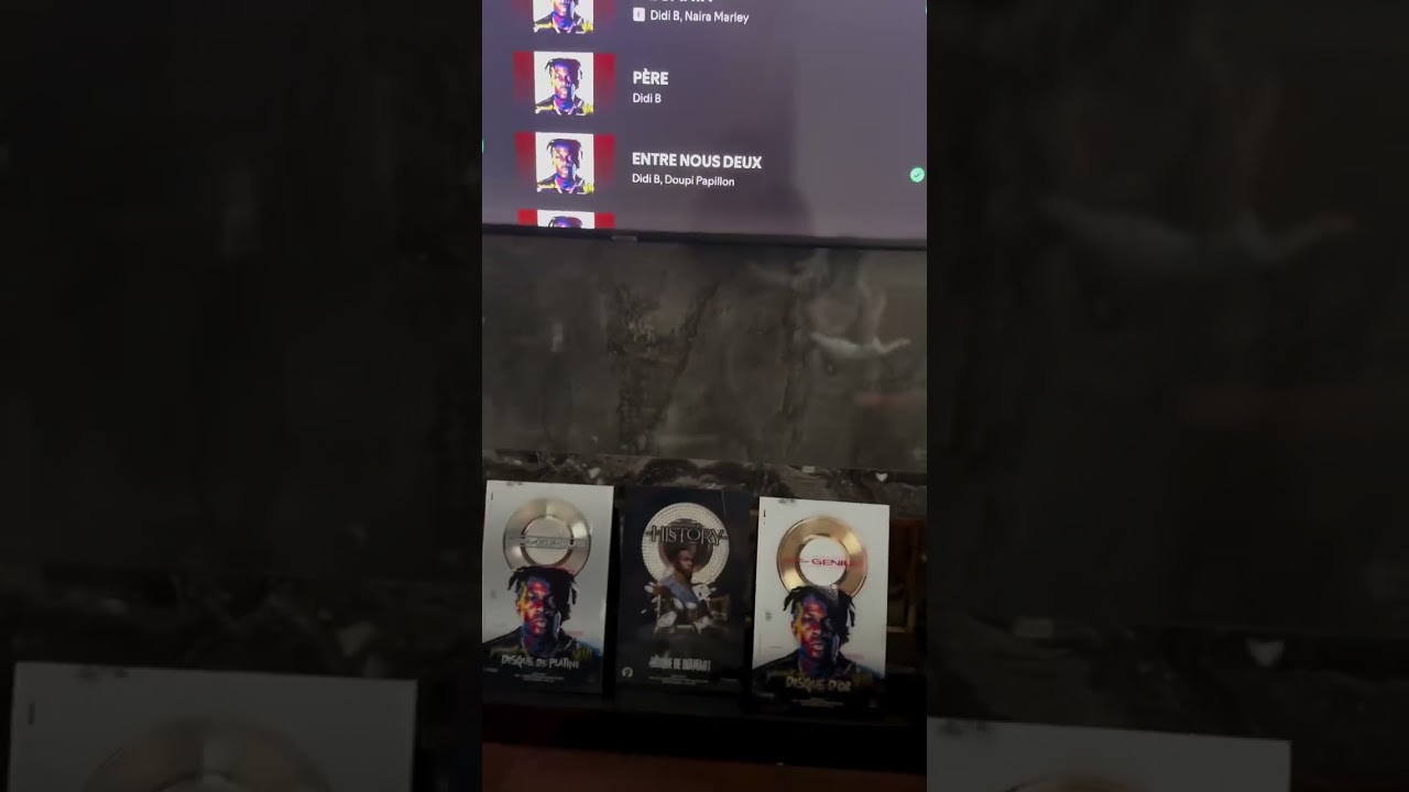 Didi b disque de diamant 💎, disque de platine et disque D&rsquo;or