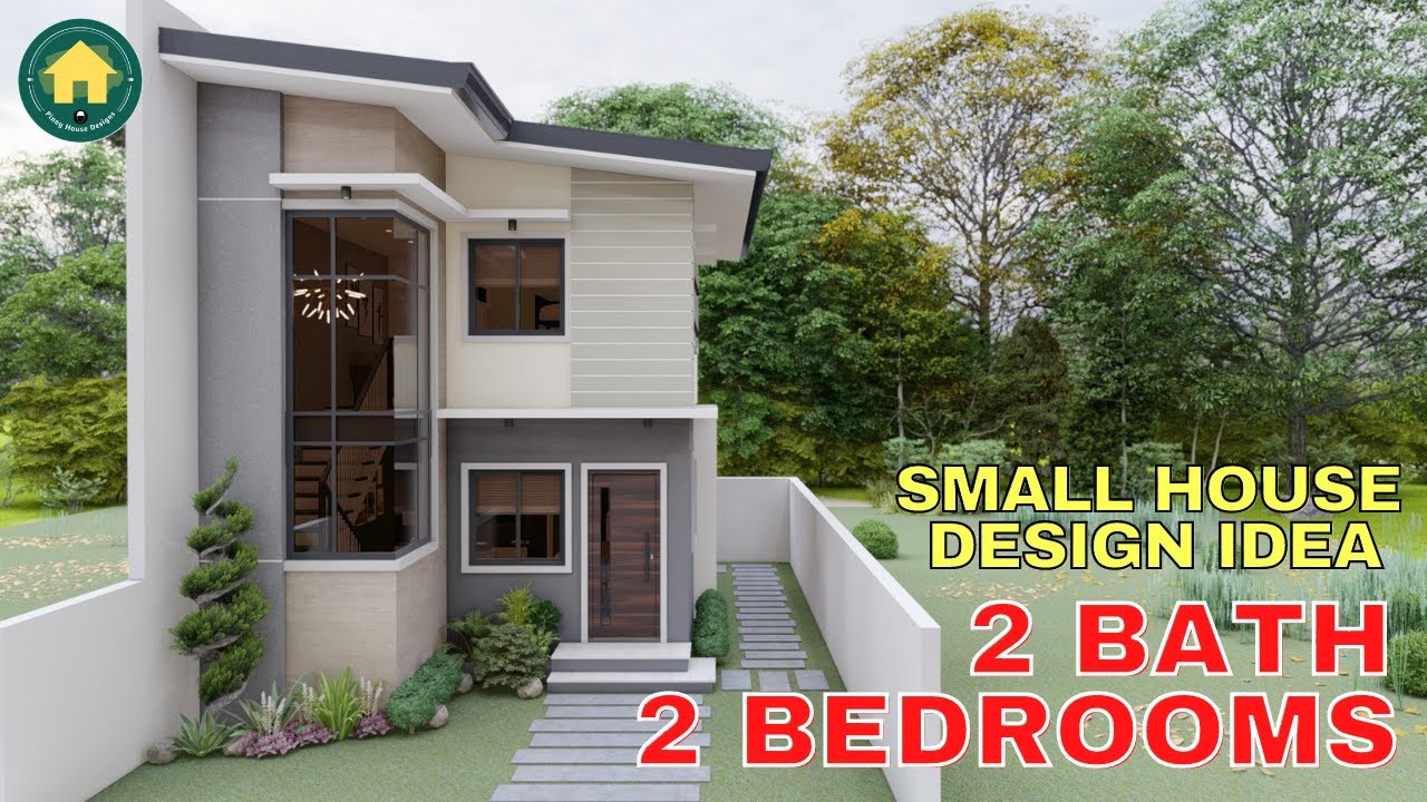 2-Storey House Design Idea with 2 Bedrooms