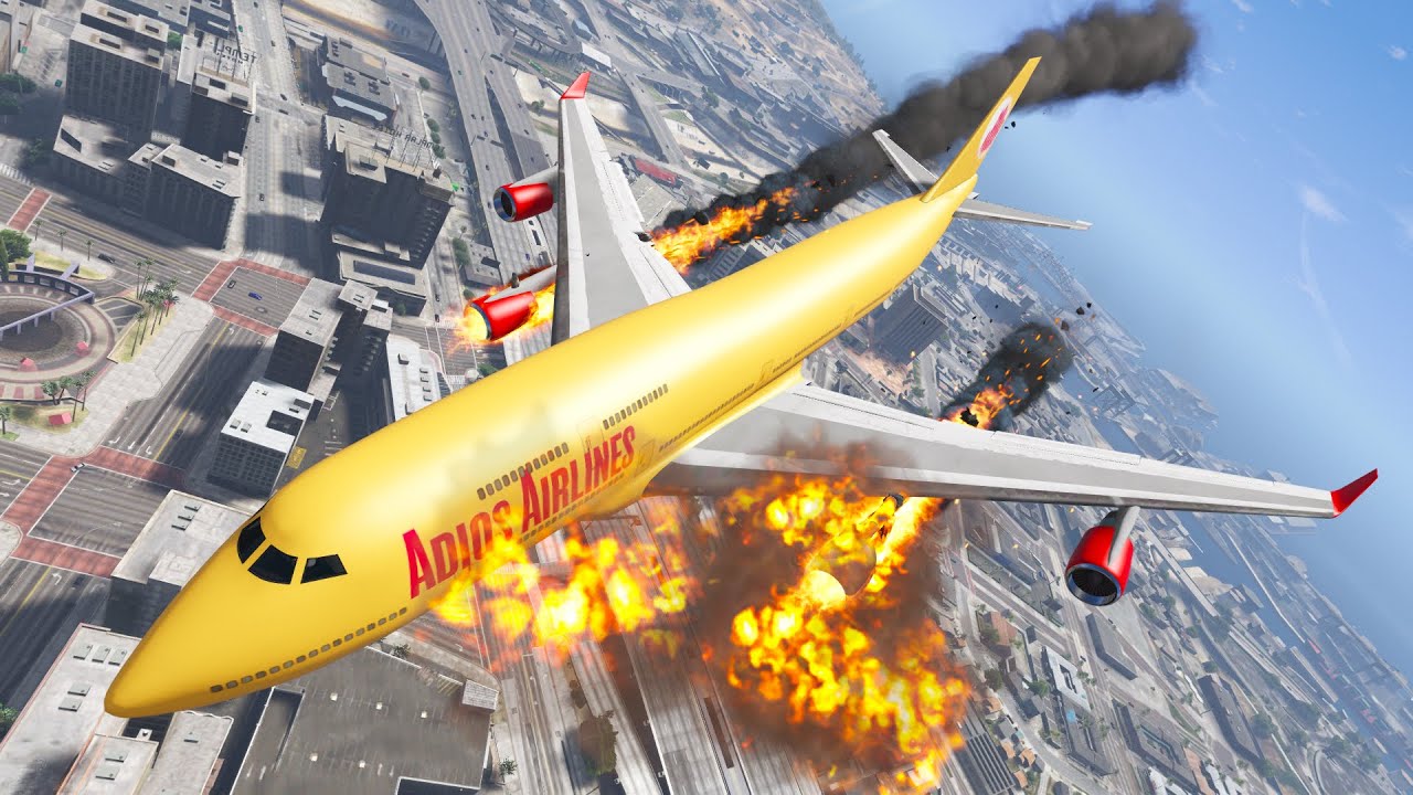 GTA 5 Crazy Plane Crashes Ep.14 | Spiderman Ragdolls (Funny Moments)