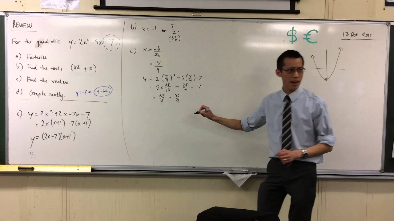 Finding Vertex & Graphing a Quadratic Function
