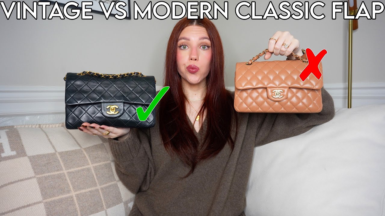 CHANEL VINTAGE VS MODERN CLASSIC FLAP! WHICH IS MORE WORTH YOUR MONEY? | Kenzie Scarlett