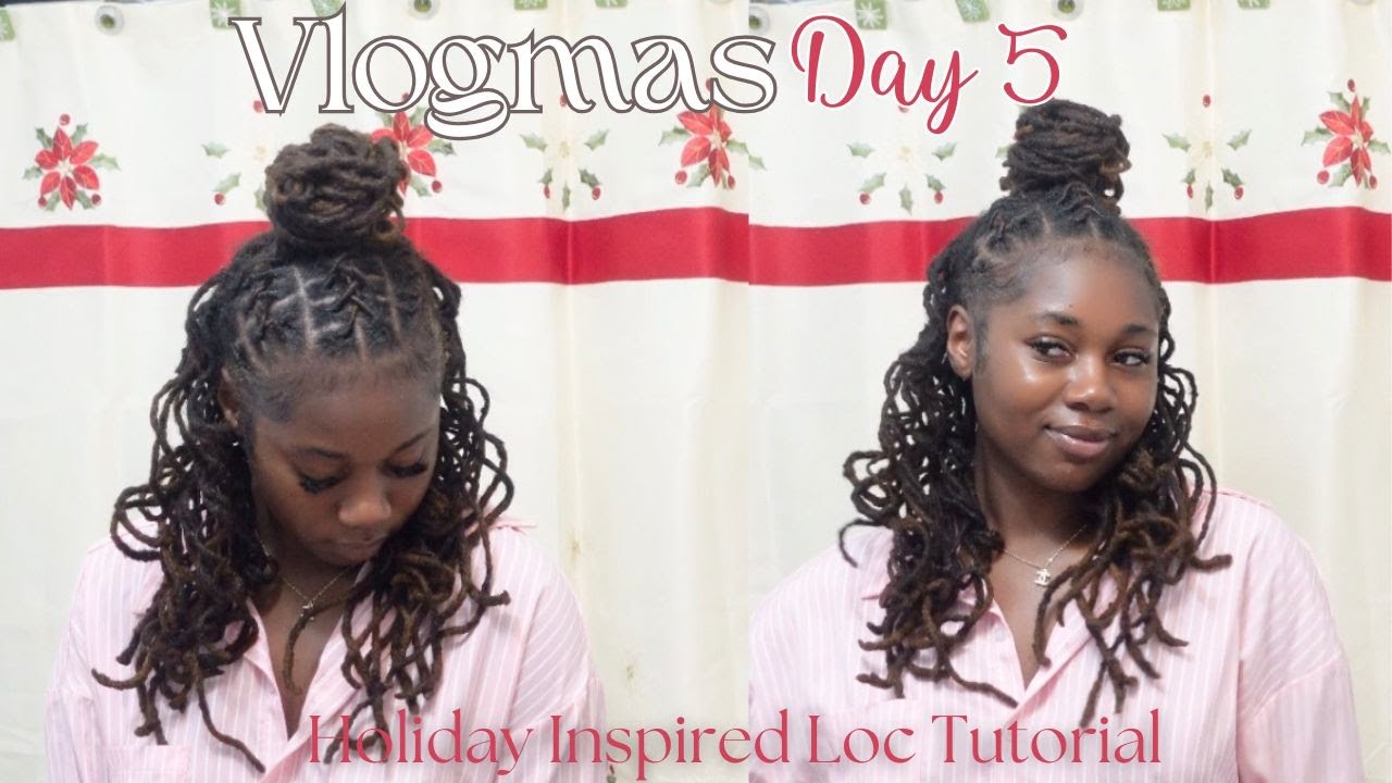 VLOGMAS DAY 5: Come style my locs with me! Barrel twists + Perm Rods