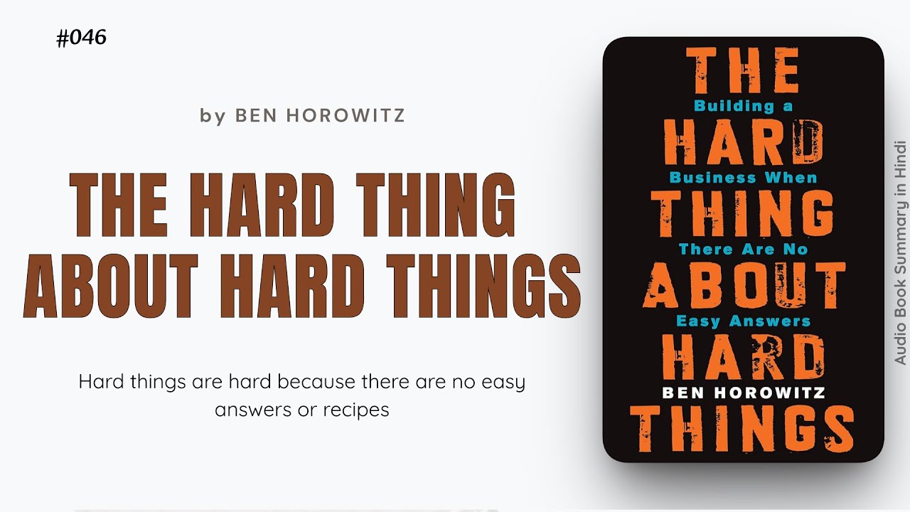 CEO Mindset in Crisis - Hard Things Hindi Summary
