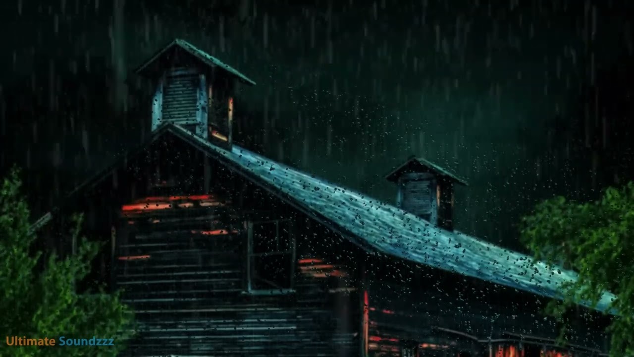Rain Sounds on Old Barn  - Ambient Noise to Fall Asleep Now, @Ultizzz day#30
