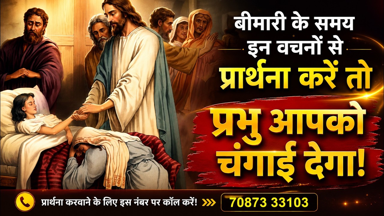 बीमारी के समय इन वचनो के साथ प्रार्थना करें तो प्रभु आपको चांगाई देगा