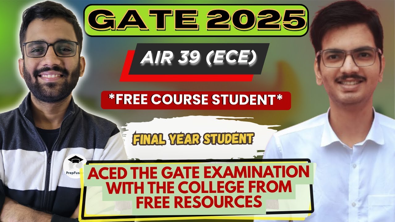 Interview with GATE Ranker || Abhishek || AIR 39 (ECE) ||  PrepFusion