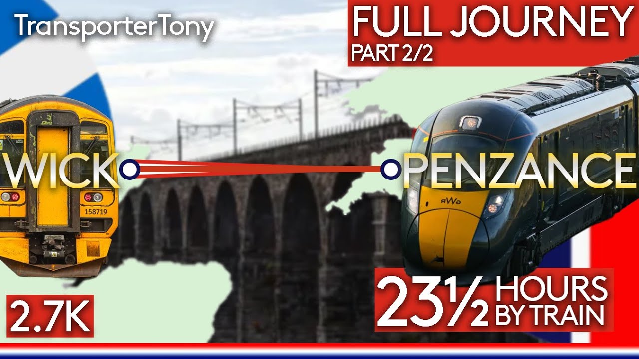 Full journey Wick to Penzance (part 2) with several train companies